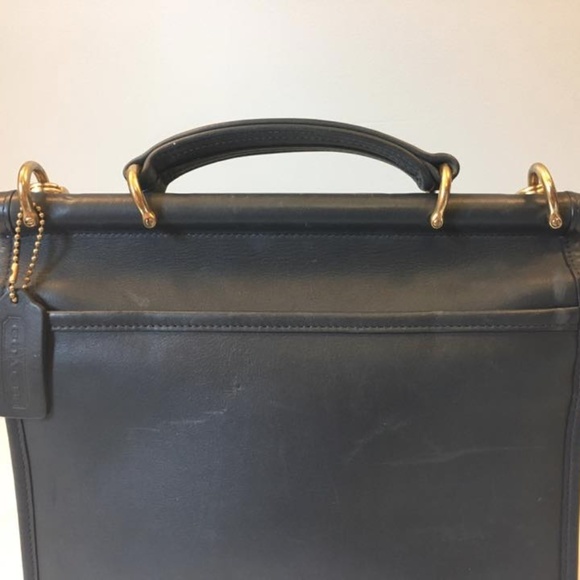 Black Leather Coach Purse - Picture 4 of 8